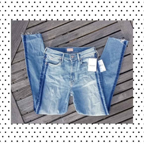 jeans with racing stripe